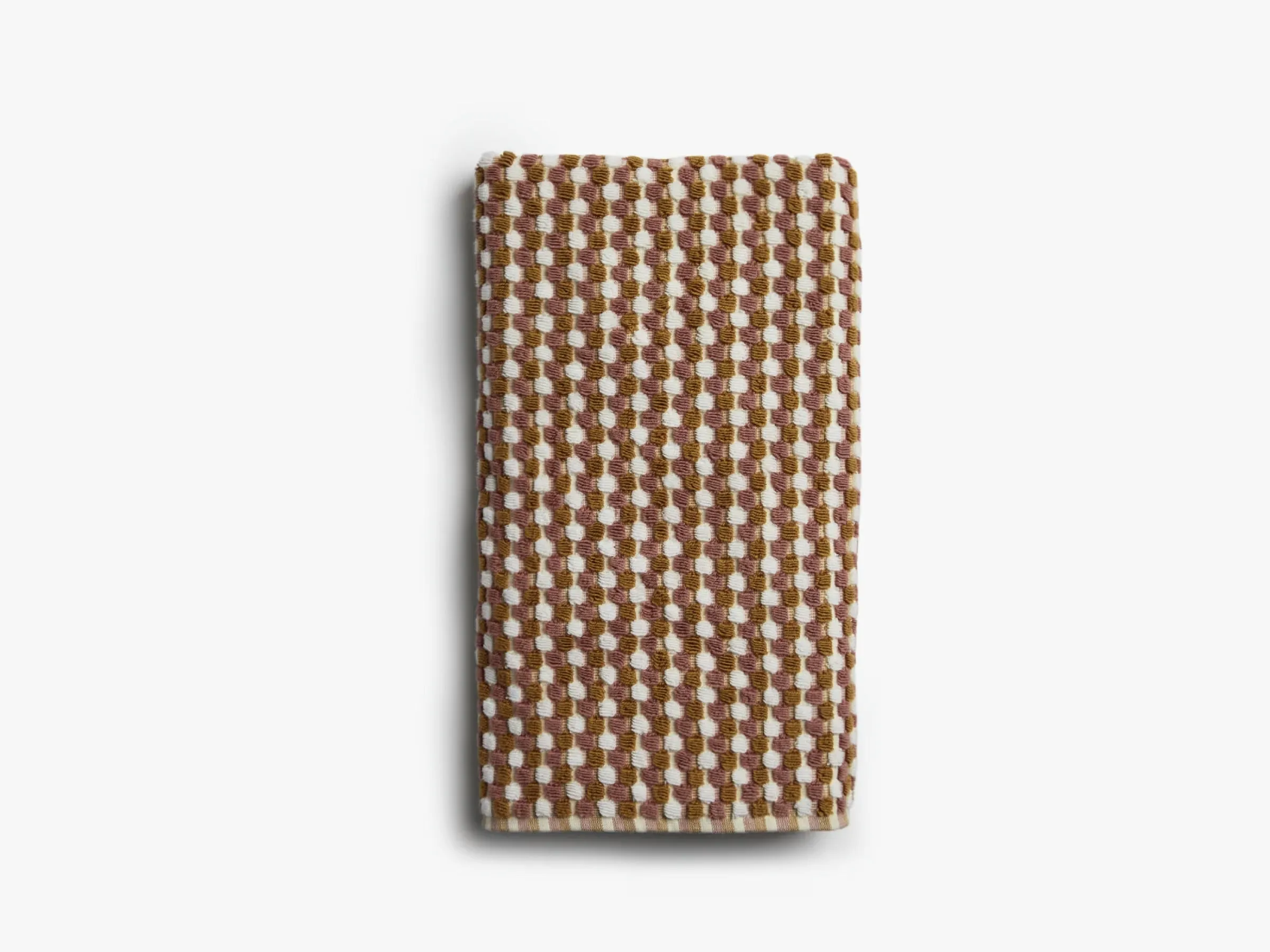 Organic Cotton Mosaic Towels (Ochre and Clay)