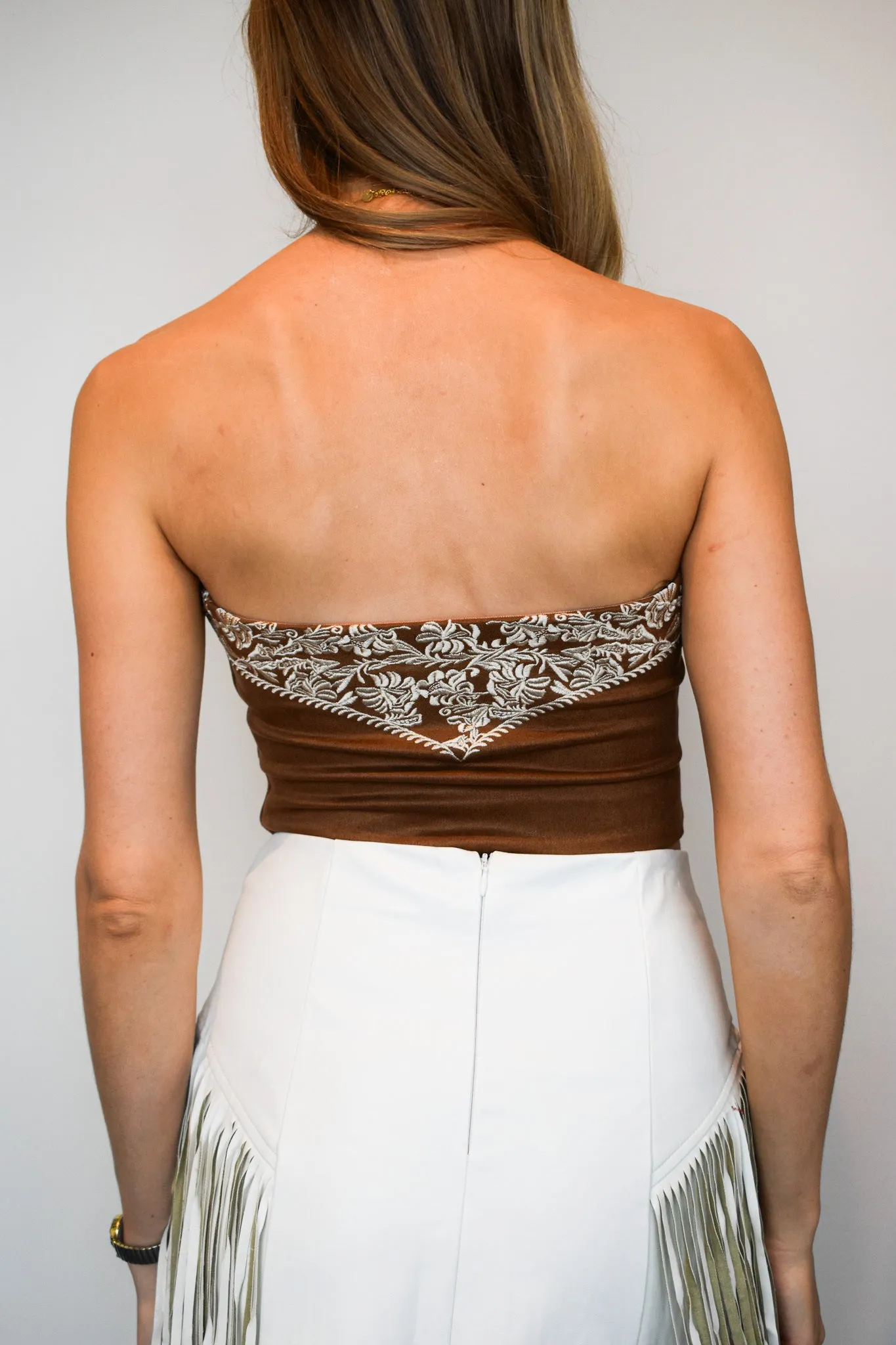 Out West Suede Crop Top
