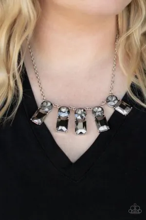 Paparazzi - Celestial Royal -Silver Necklace
