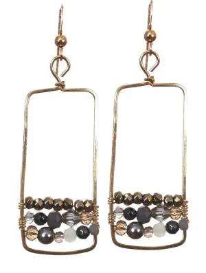 Paris Boho Square Earrings
