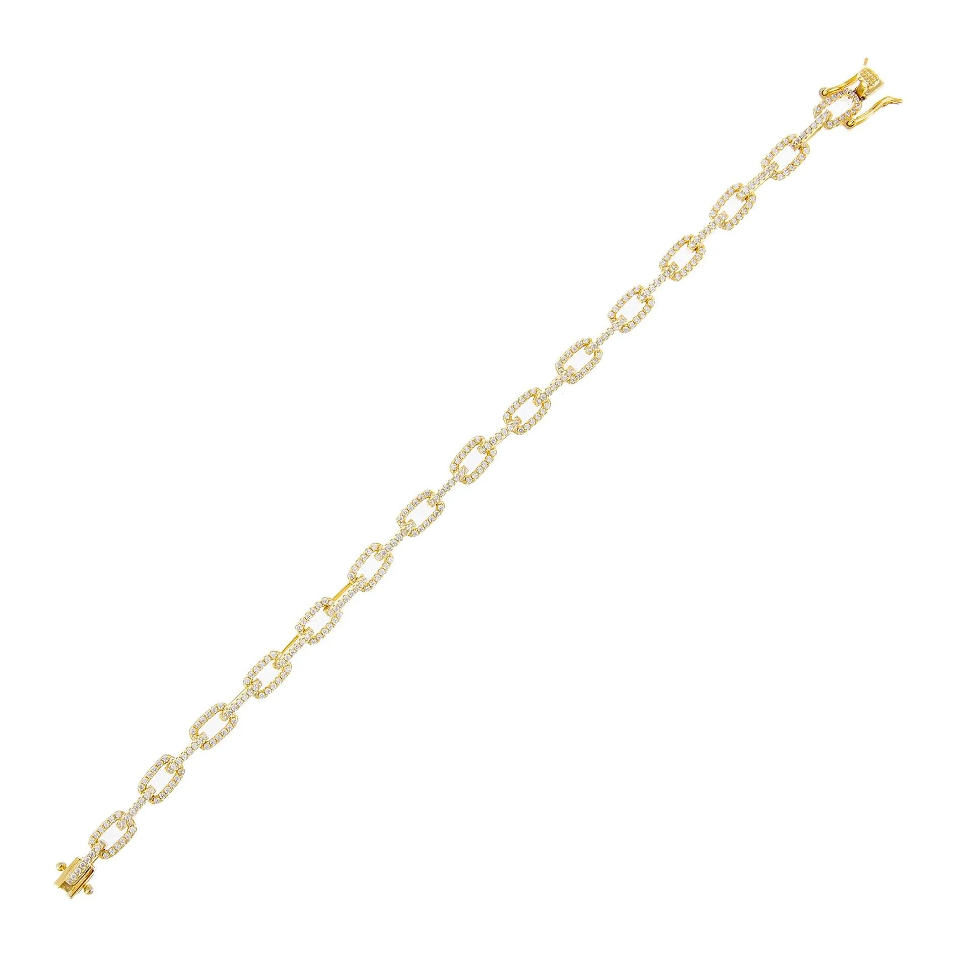 Pavé Box Link Bracelet