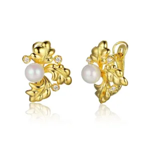 Pearl Accessories Gold Color Hoop Earring Fashion Party Jewelry Earrings For Women Best Gift For Her