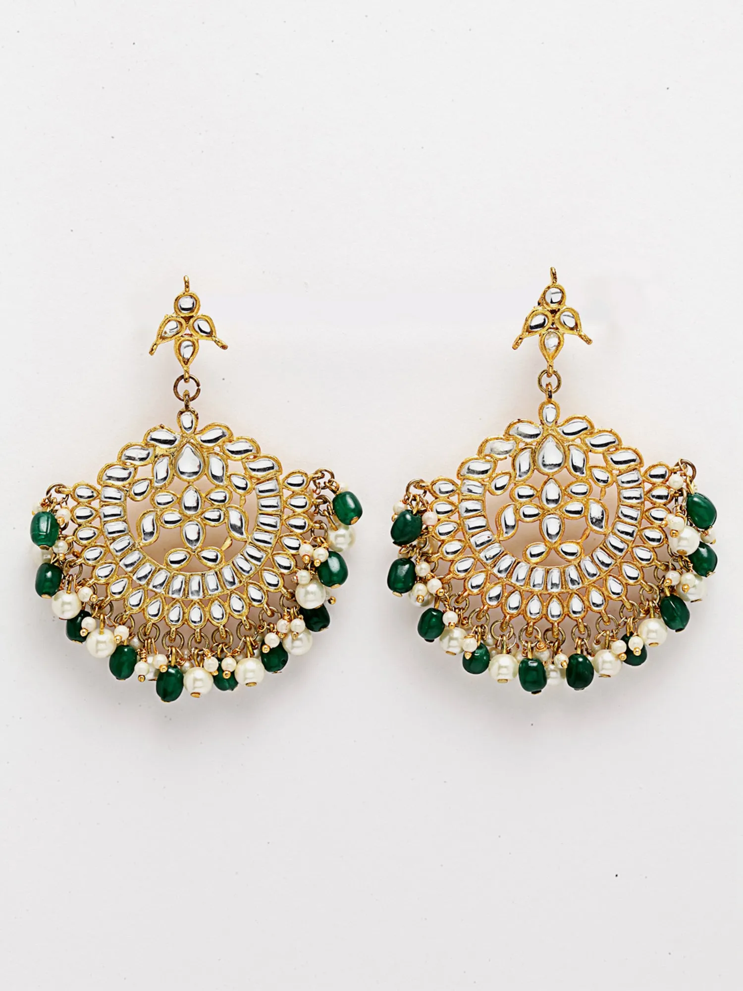 Pearl Kundan Multilayered Rani Haar Set