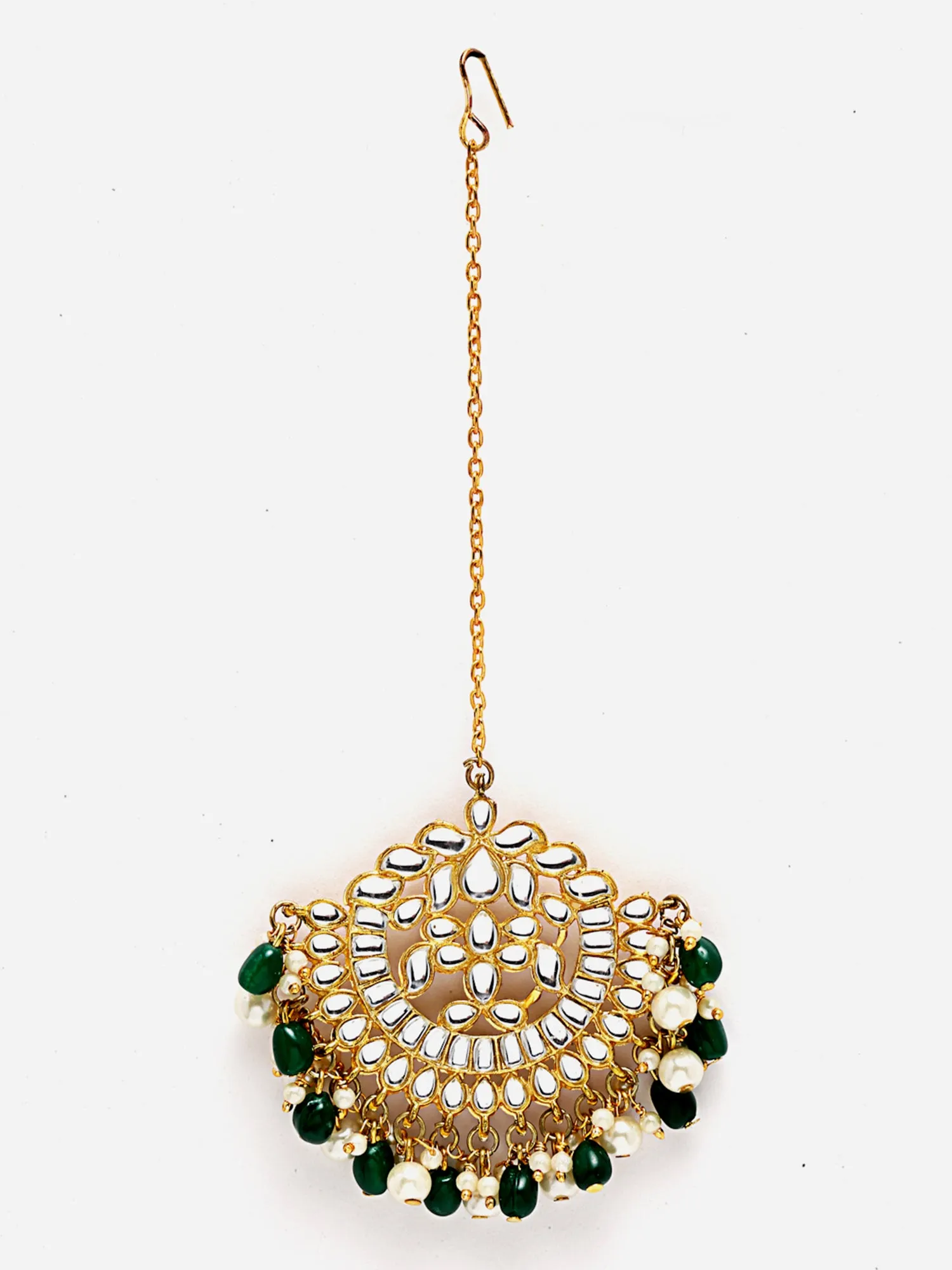 Pearl Kundan Multilayered Rani Haar Set