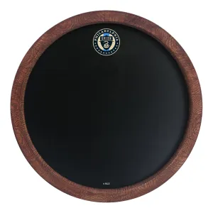 Philadelphia Union: Chalkboard "Faux" Barrel Top Sign