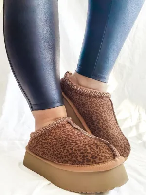 Pillow Talk Leopard Slides