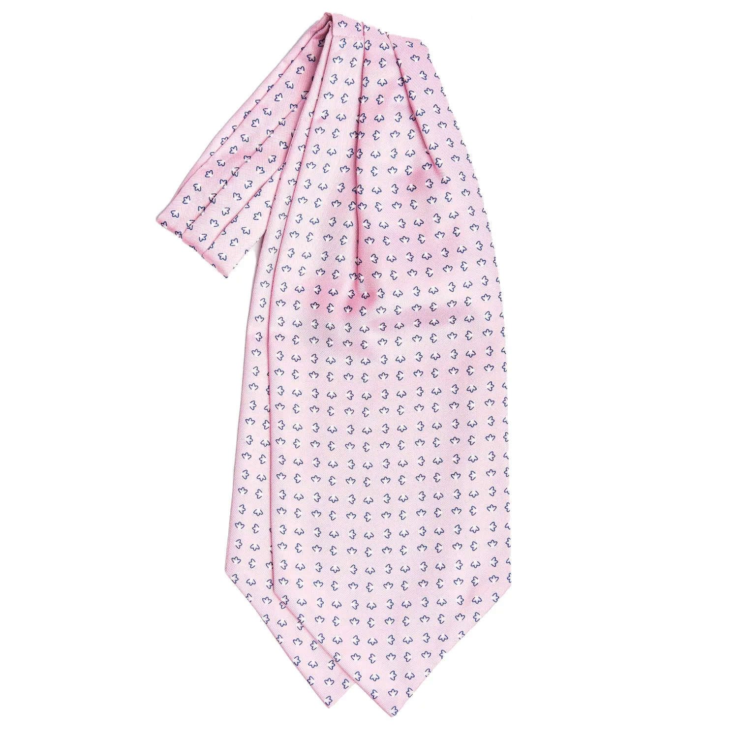 PINK SILK ASCOT TIE