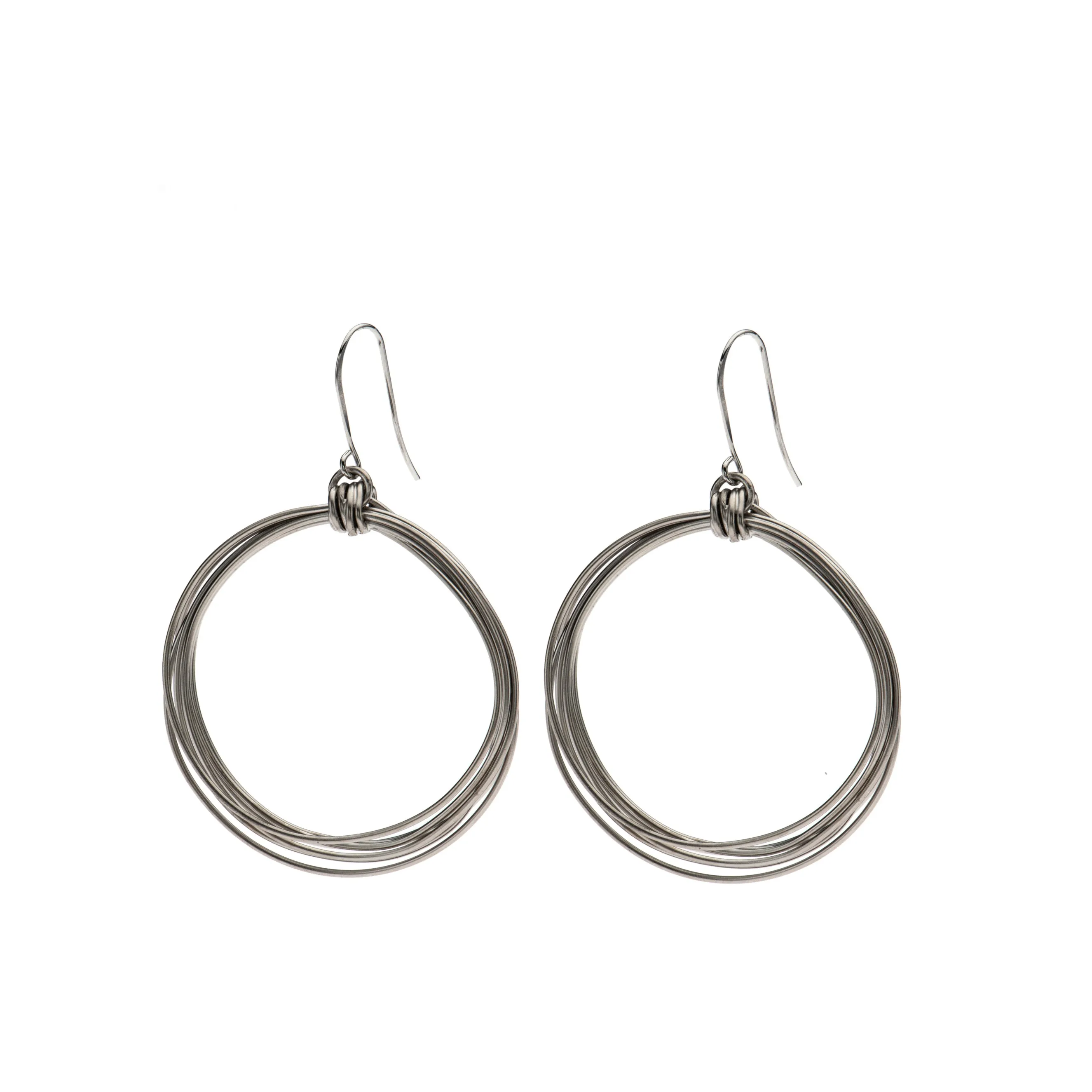 Piper - Trendy ochre & silver necklace and earrings