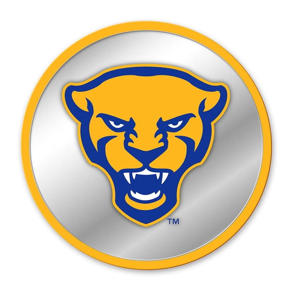 Pitt Panthers: Mascot - Modern Disc Mirrored Wall Sign