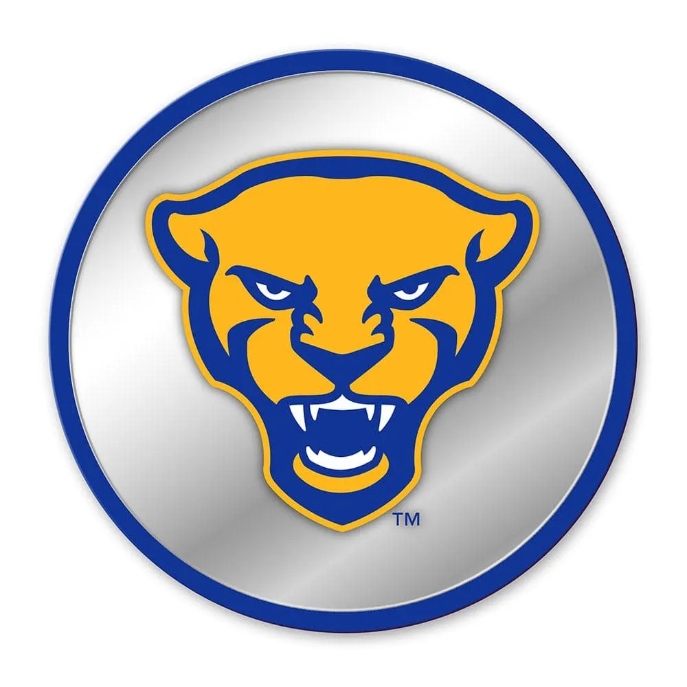 Pitt Panthers: Mascot - Modern Disc Mirrored Wall Sign