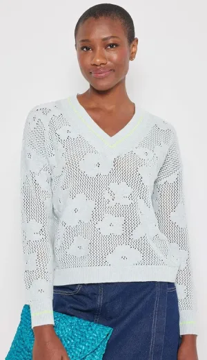 Poppy Pullover - Iced Blue