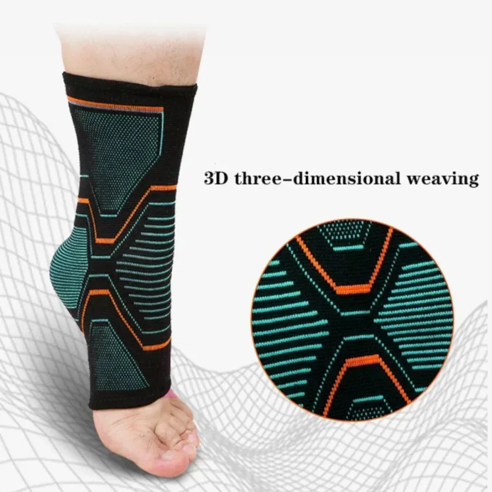 Premium Adjustable Compression Ankle Support Brace for Men & Women - Strong Sports Protection for Injury Recovery and Enhanced Stability