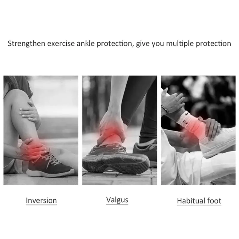Premium Adjustable Compression Ankle Support Brace for Men & Women - Strong Sports Protection for Injury Recovery and Enhanced Stability