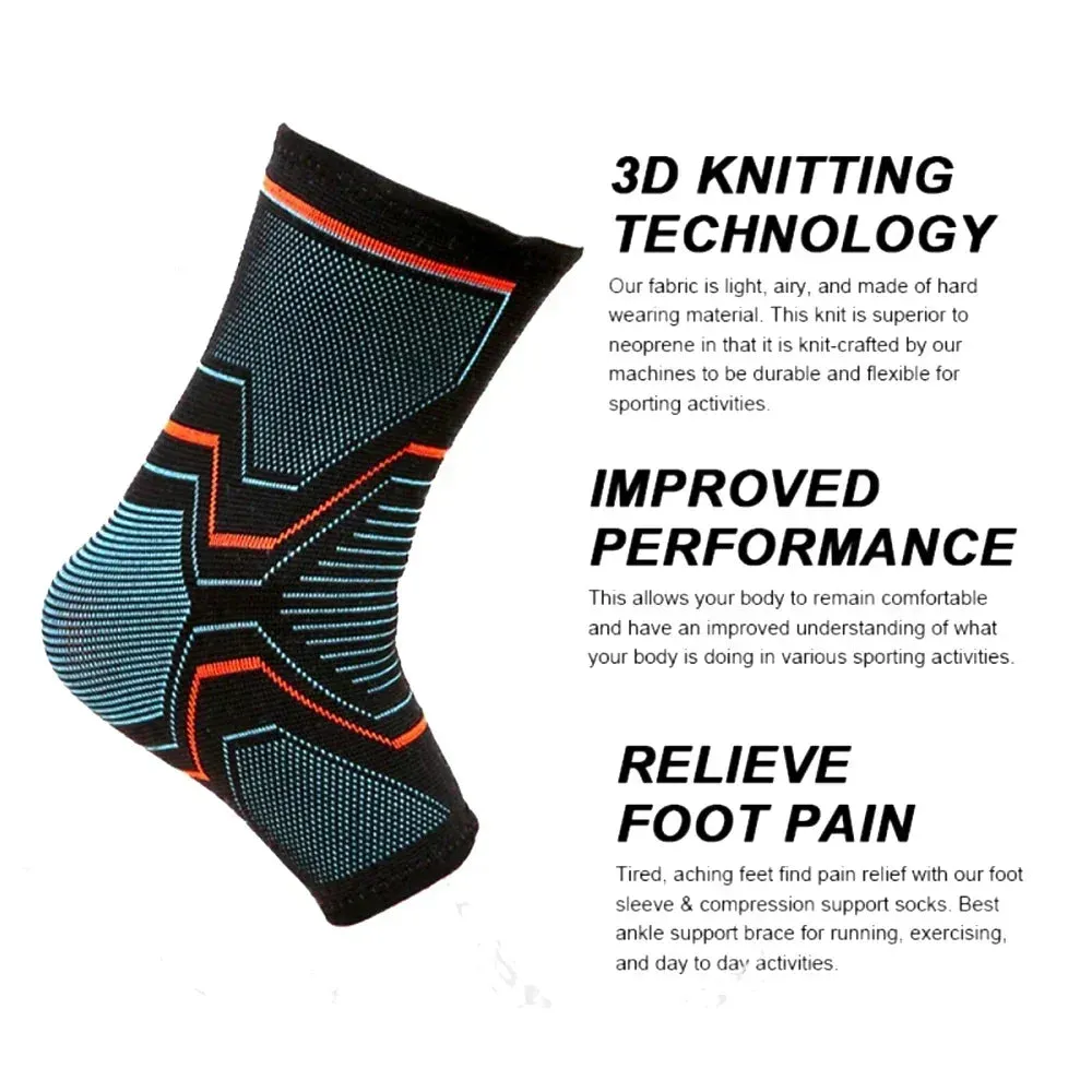Premium Adjustable Compression Ankle Support Brace for Men & Women - Strong Sports Protection for Injury Recovery and Enhanced Stability