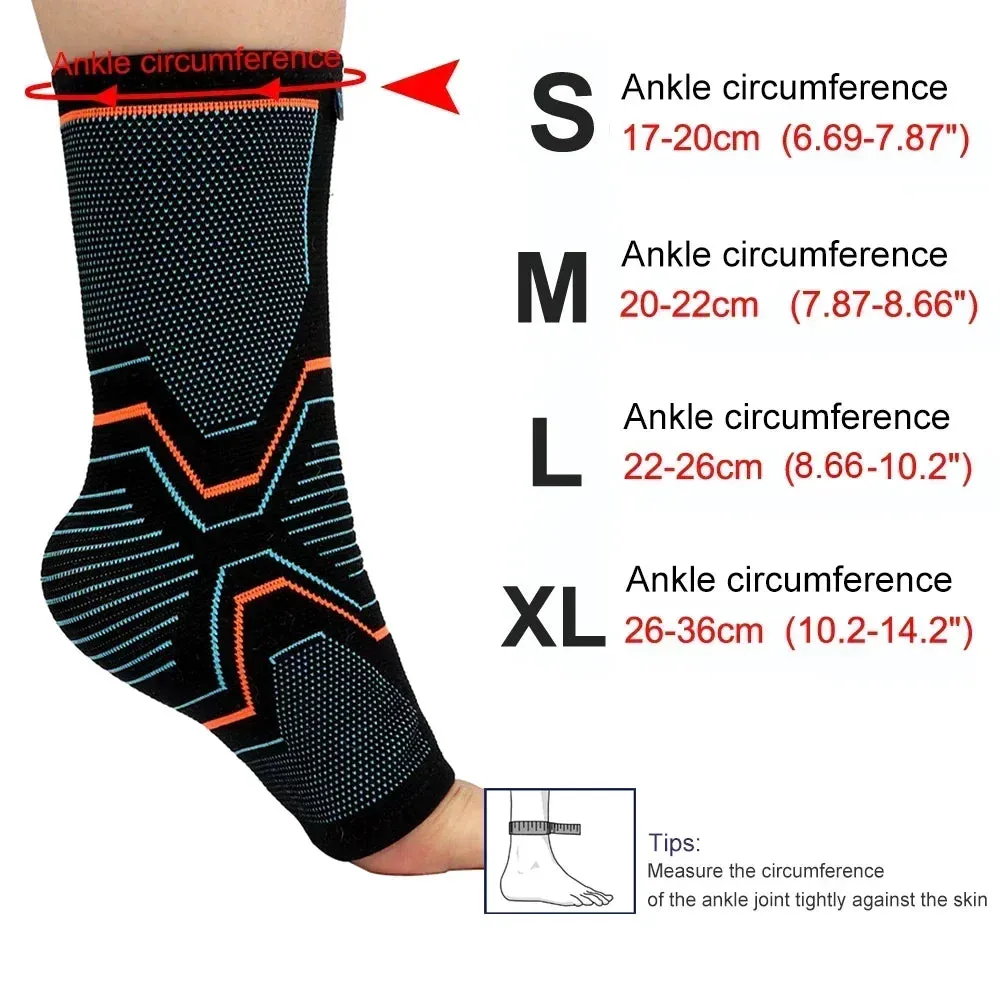 Premium Adjustable Compression Ankle Support Brace for Men & Women - Strong Sports Protection for Injury Recovery and Enhanced Stability