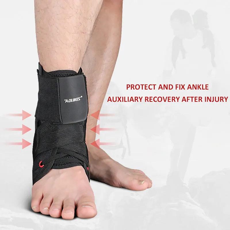 Premium Adjustable Compression Ankle Support Brace for Men & Women - Strong Sports Protection for Injury Recovery and Enhanced Stability