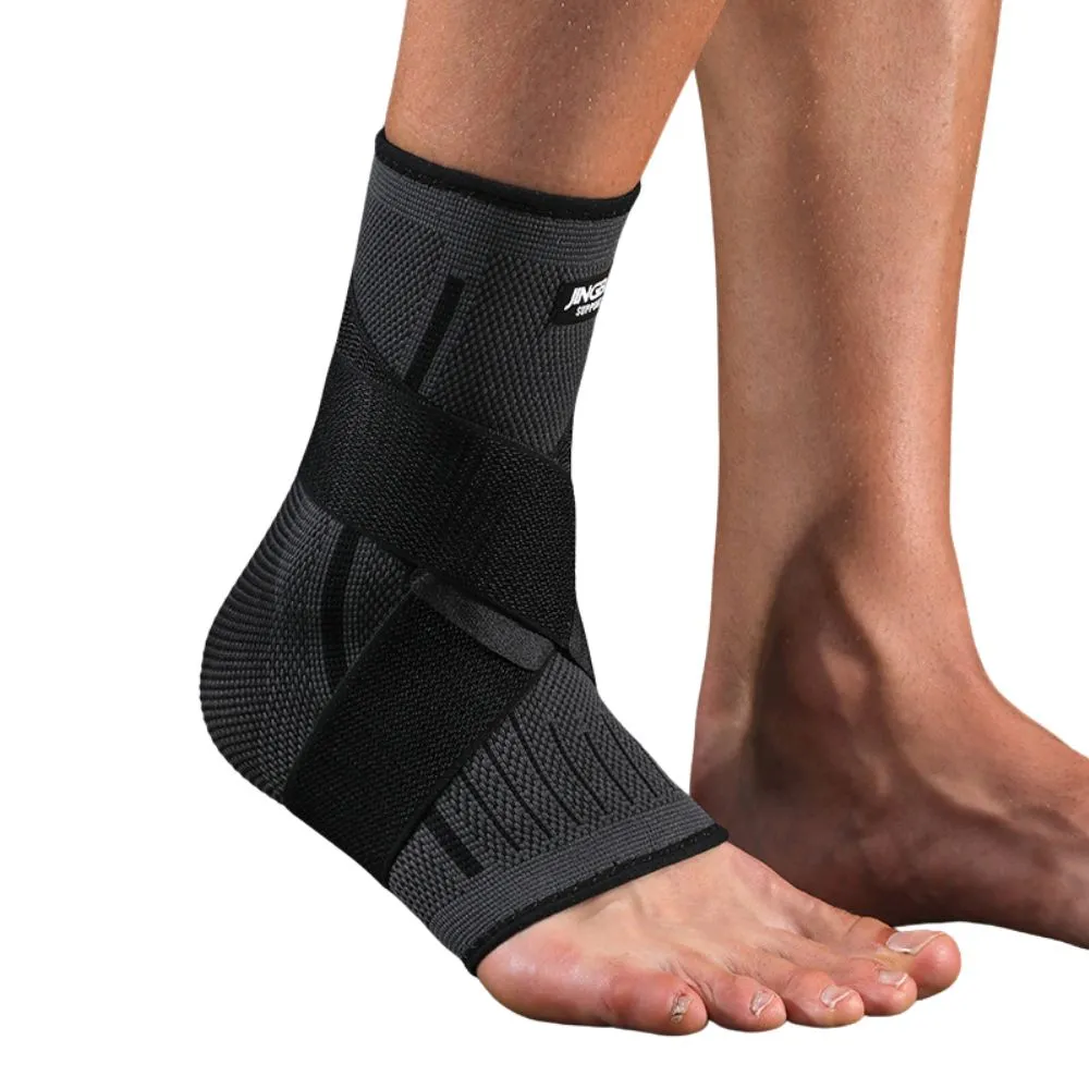 Premium Adjustable Compression Ankle Support Brace for Men & Women - Strong Sports Protection for Injury Recovery and Enhanced Stability