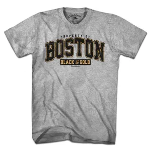 Property of Boston Black & Gold T-Shirt