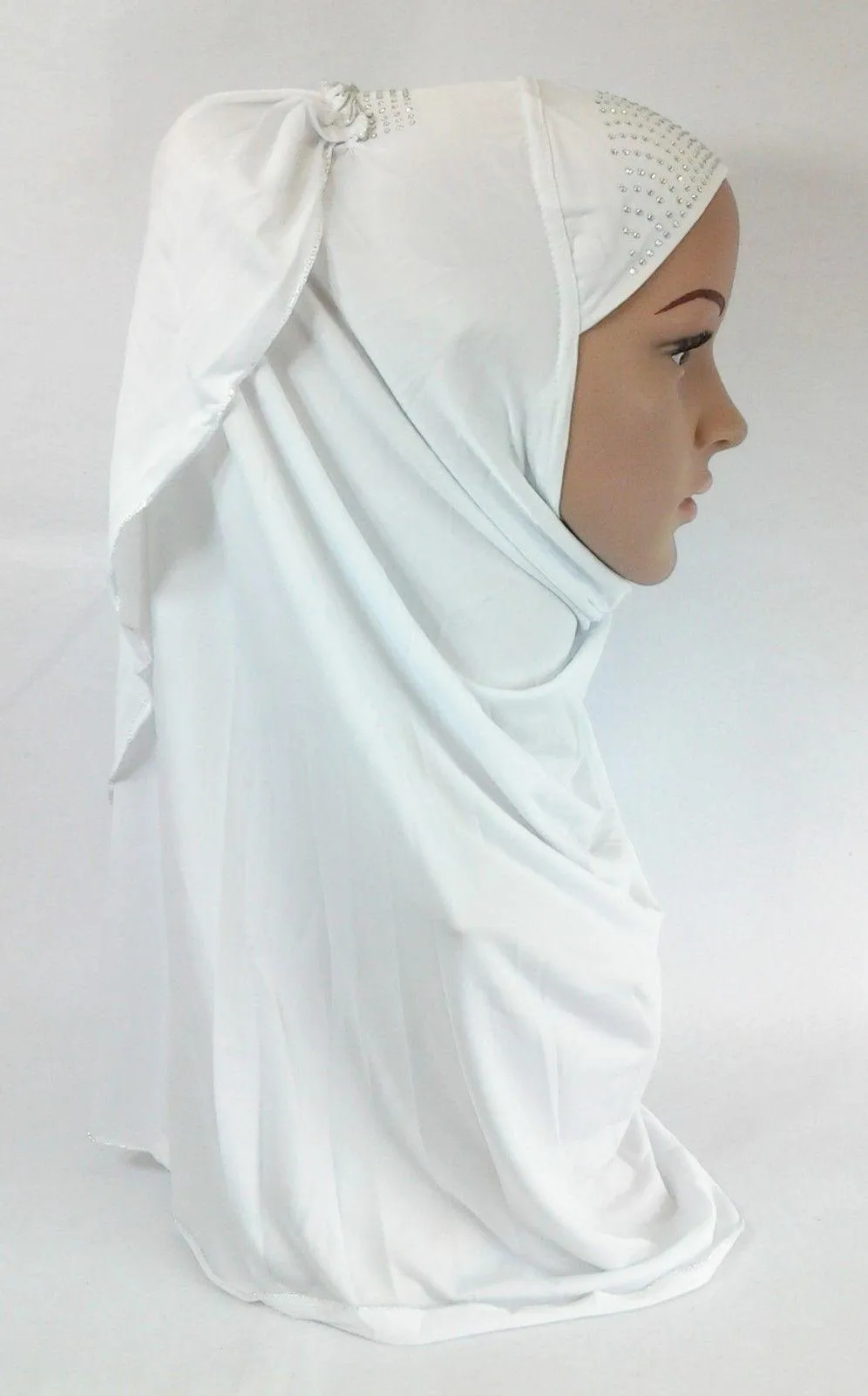 Pull-on Easy Muslim Hijab Fashion Islamic Scarf Viscose Ice Silk MLl061