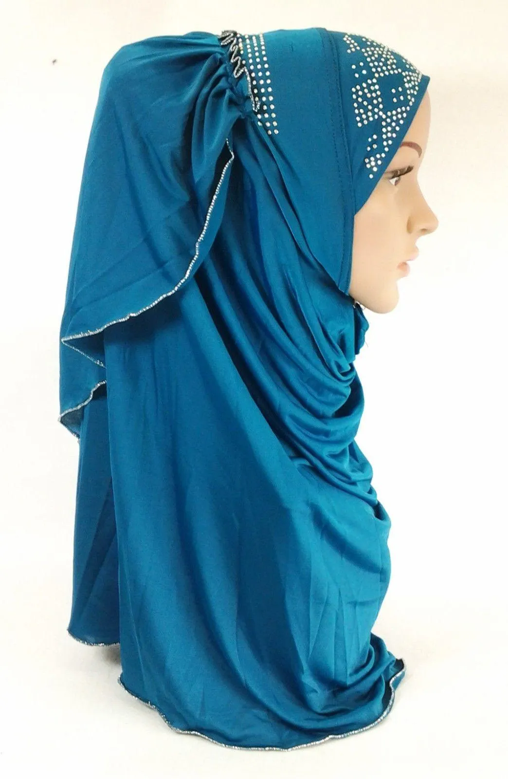 Pull-on Easy Muslim Hijab Fashion Islamic Scarf Viscose Ice Silk MLl061