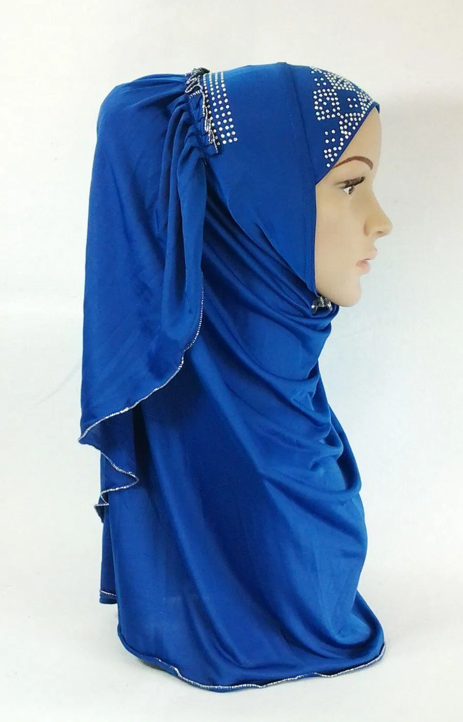 Pull-on Easy Muslim Hijab Fashion Islamic Scarf Viscose Ice Silk MLl061