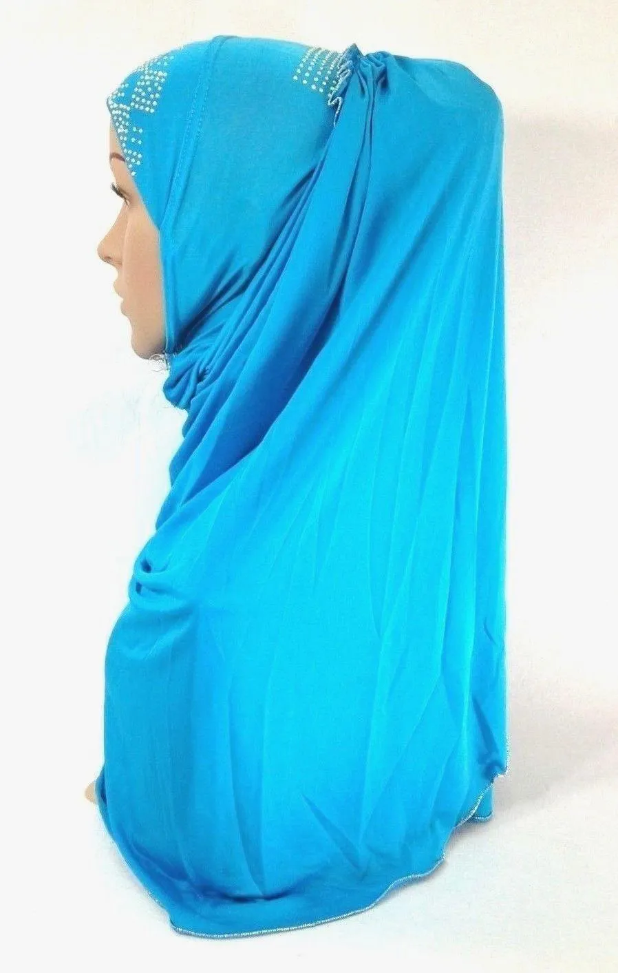Pull-on Easy Muslim Hijab Fashion Islamic Scarf Viscose Ice Silk MLl061