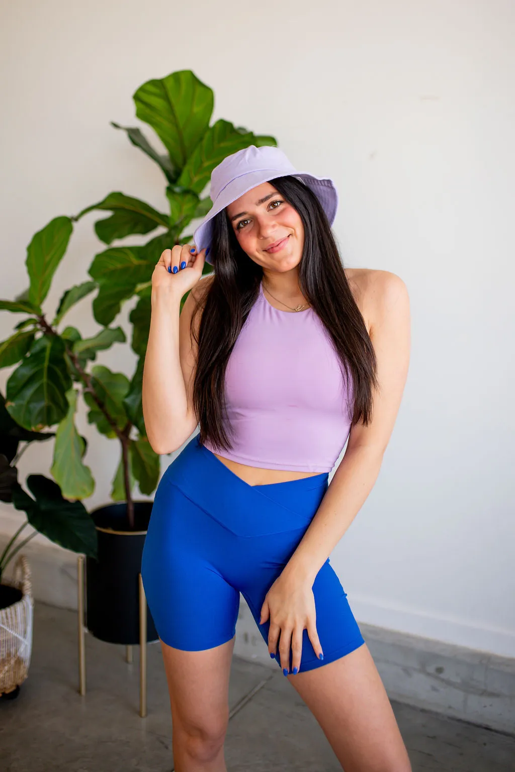 Purple Corded Bucket Hat