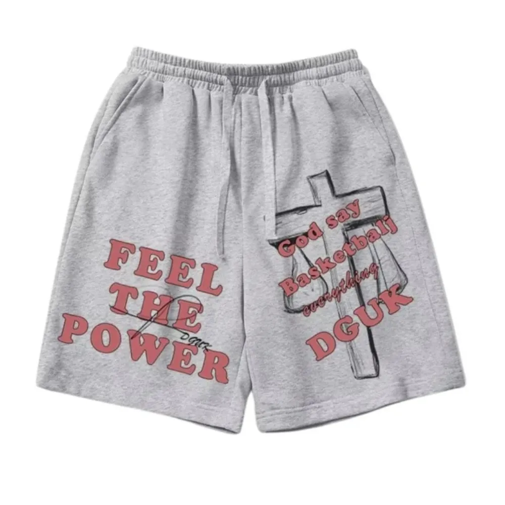 "High Street Cross Letter" Shorts