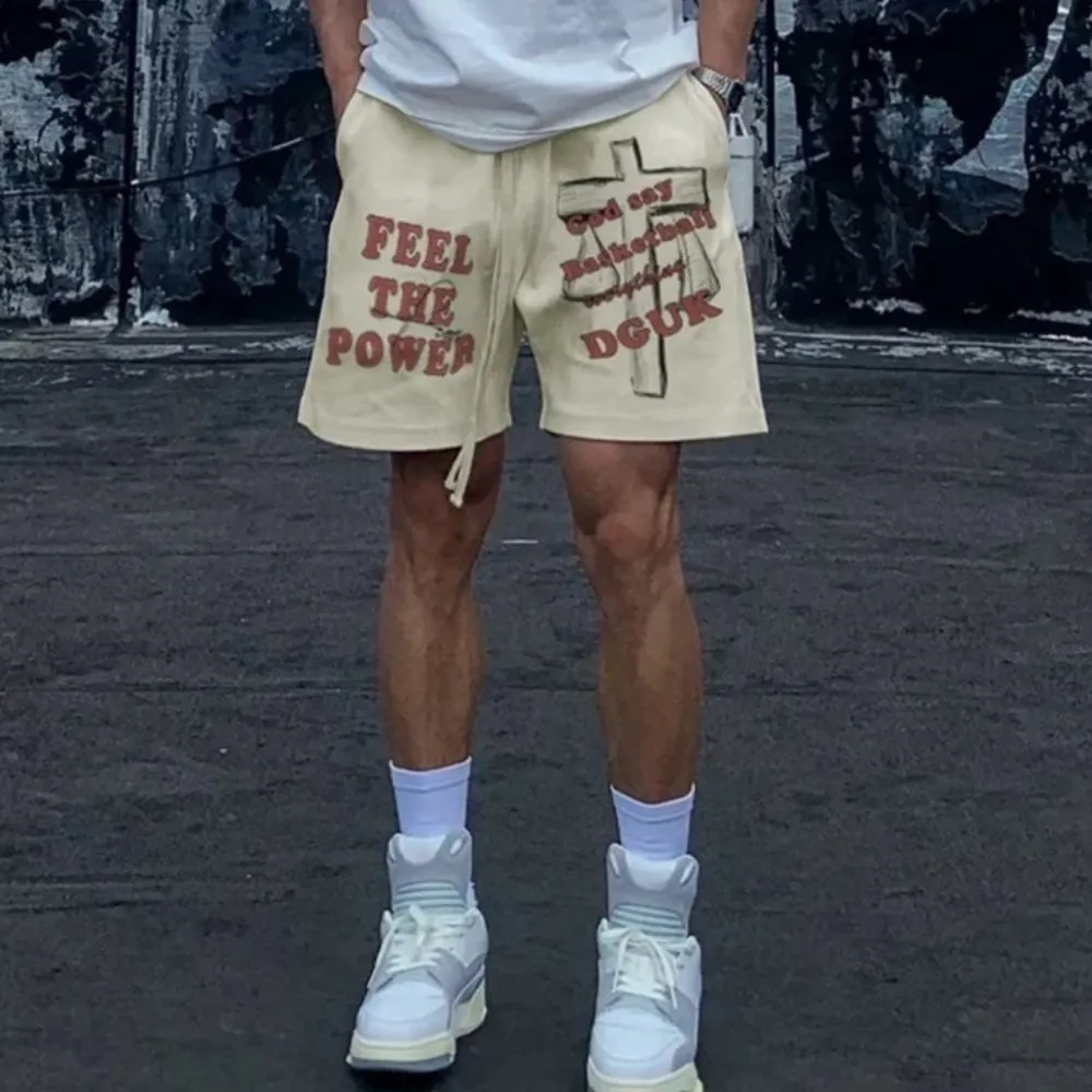 "High Street Cross Letter" Shorts
