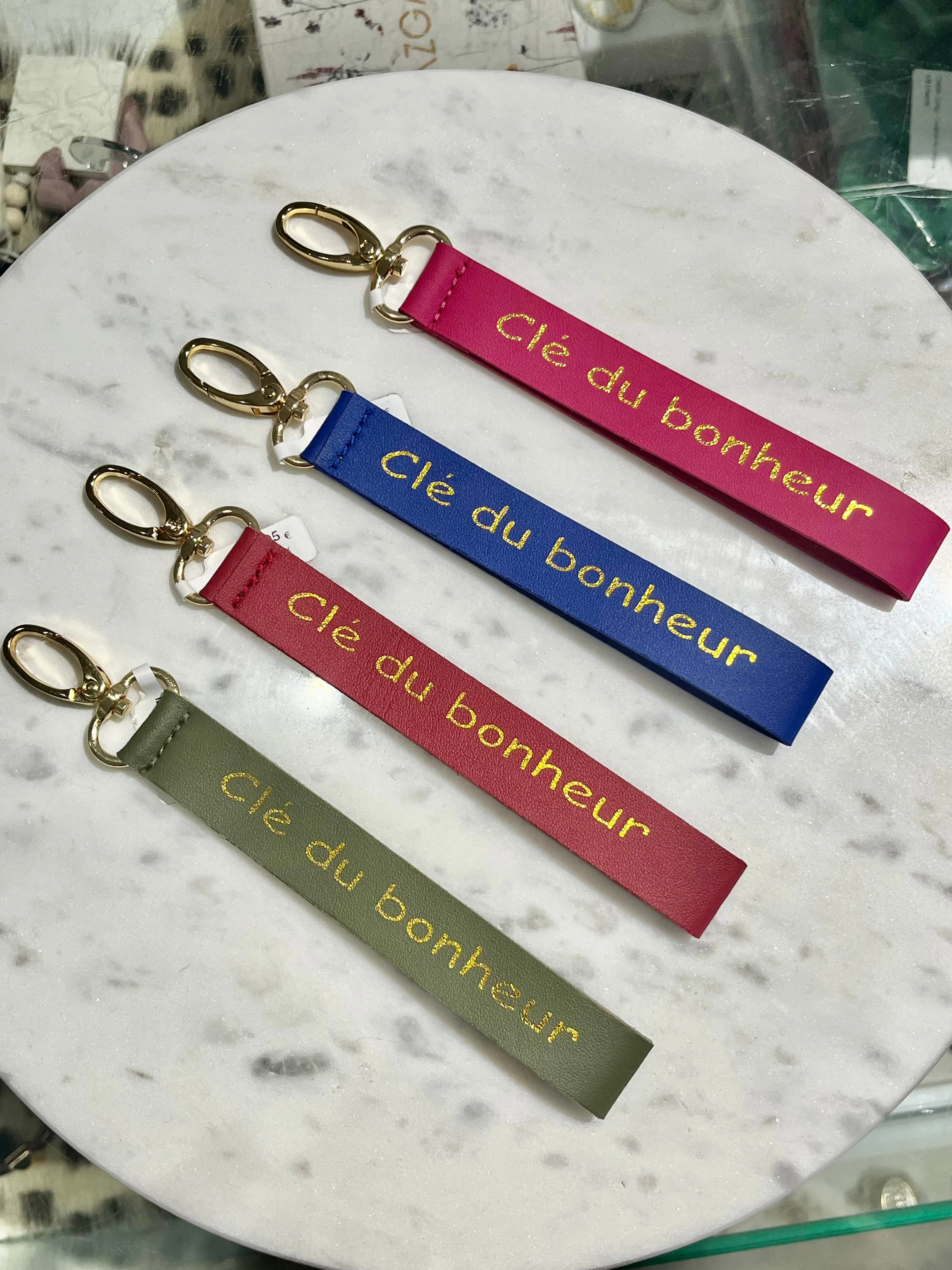 "Key to Happiness" key ring