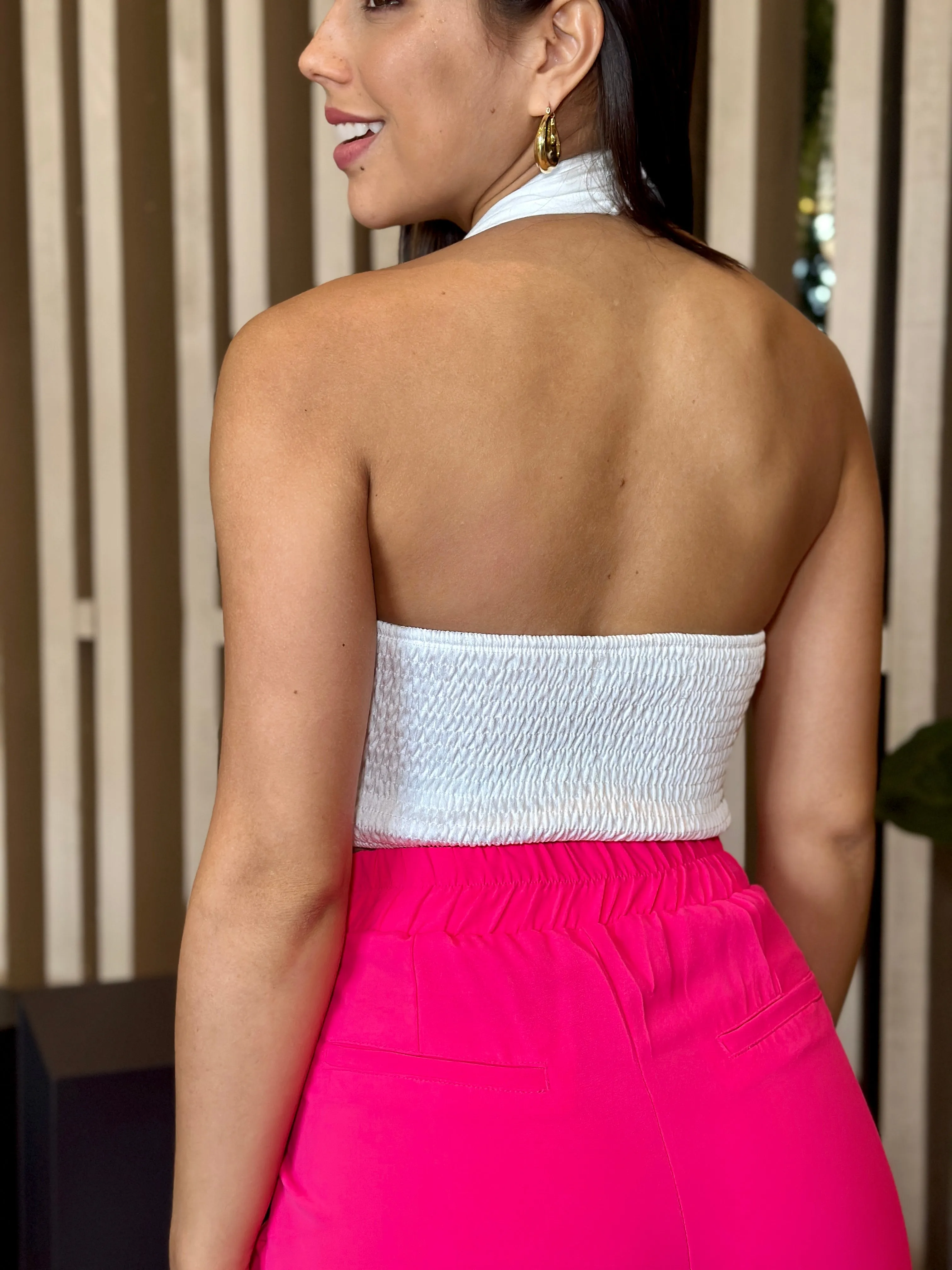 "Maya" Halter Crop Top