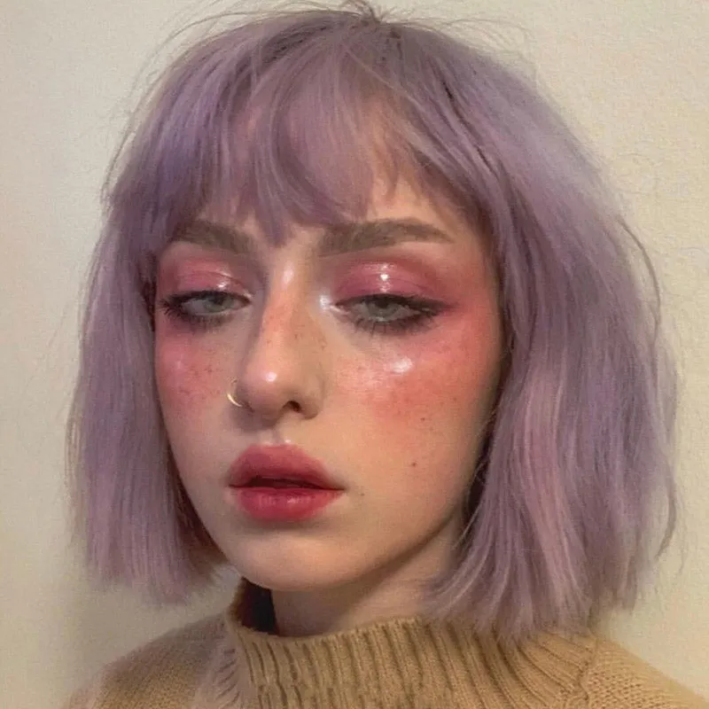 "PURPLE FASHION" SHORT WIG S040101
