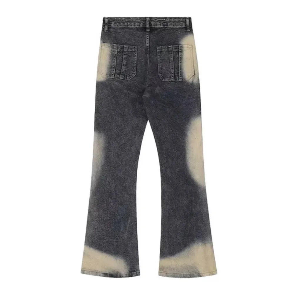 "Vintage Irregular Tie-dye" Jeans