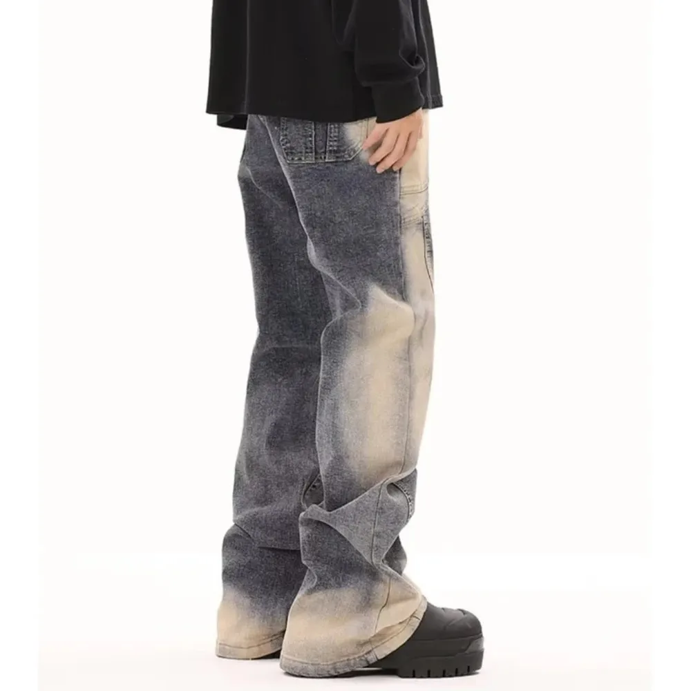 "Vintage Irregular Tie-dye" Jeans