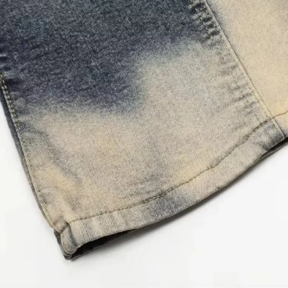 "Vintage Irregular Tie-dye" Jeans