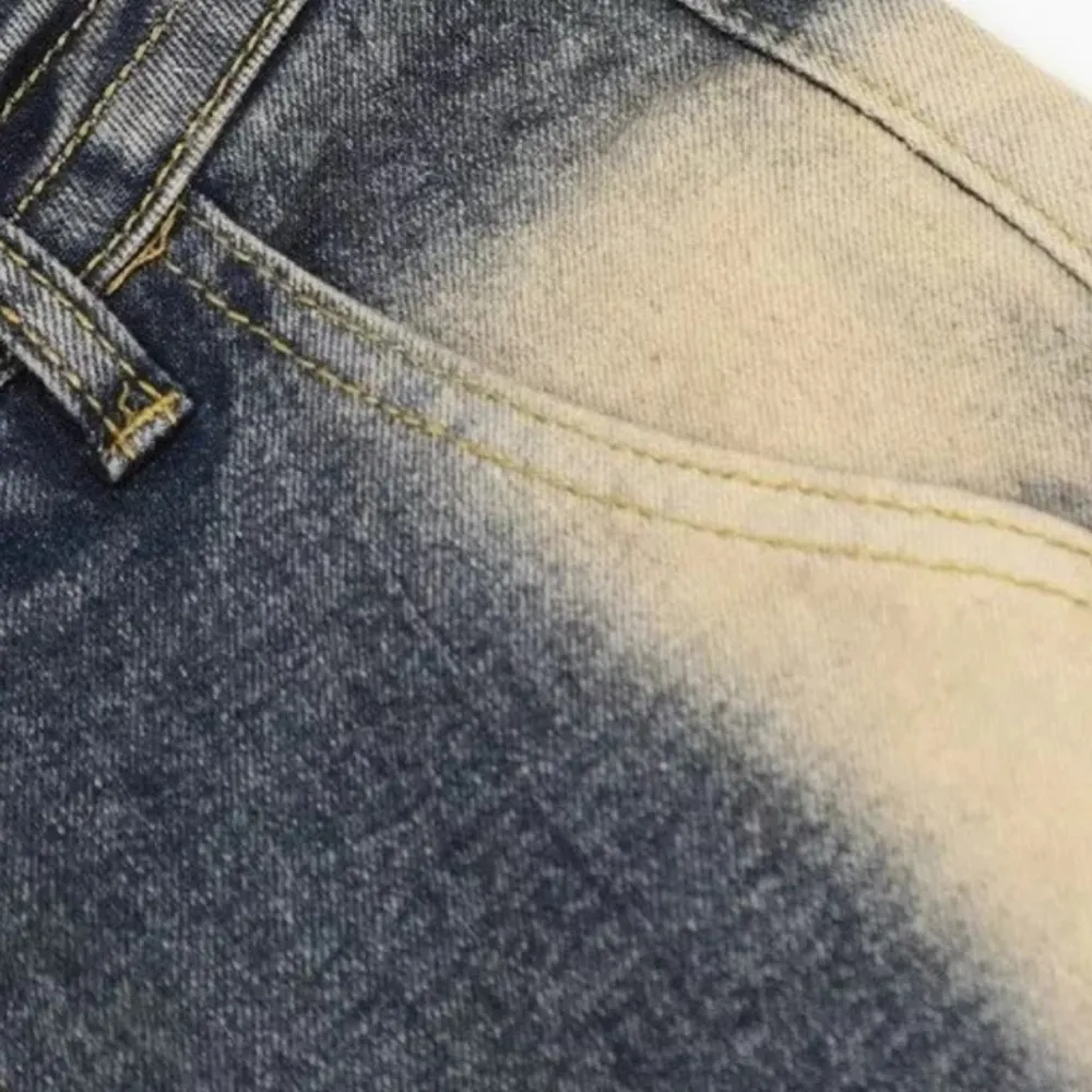 "Vintage Irregular Tie-dye" Jeans