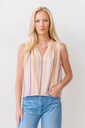 Rails Christy Top in Papaya Stripe
