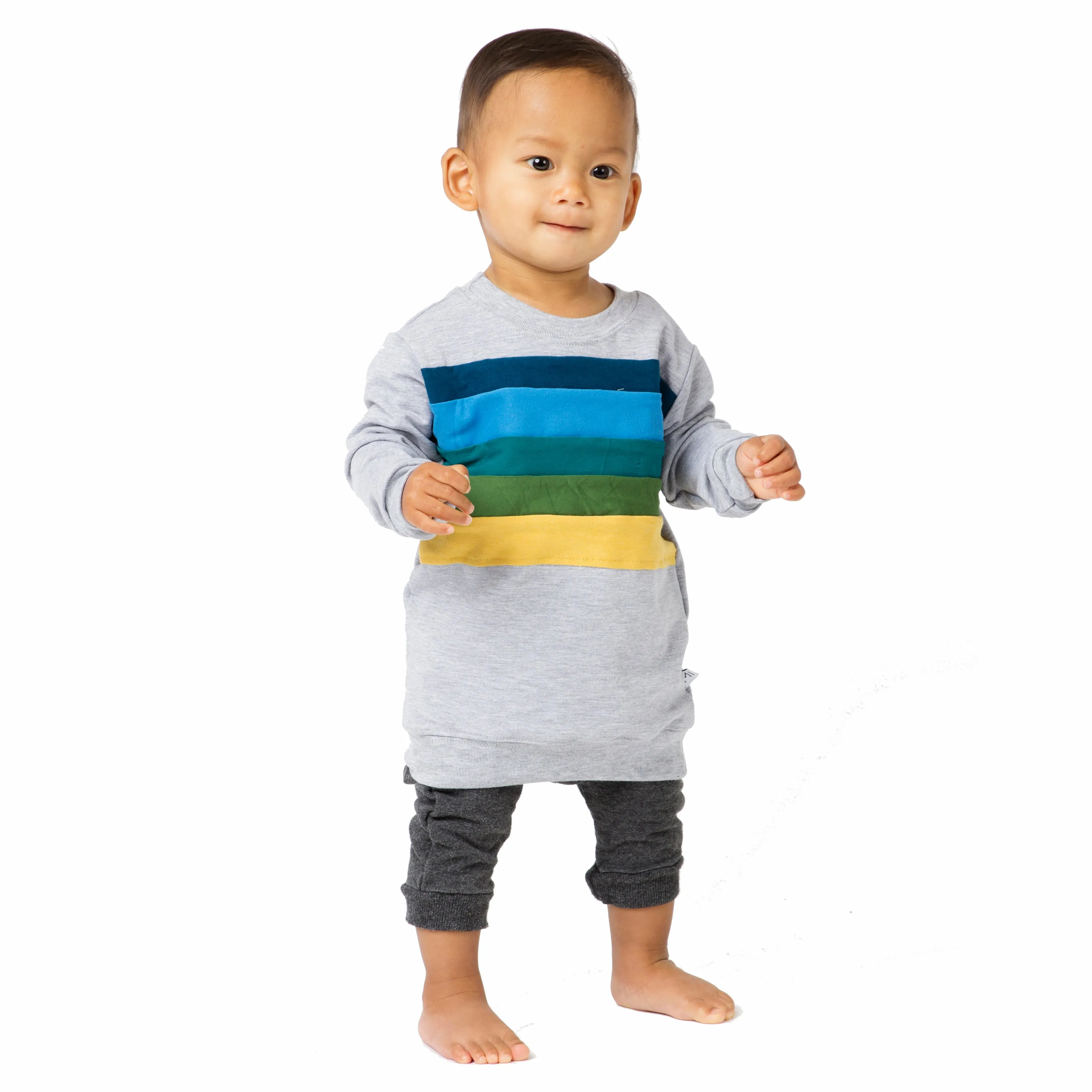 Rainbow Chest Sweatshirt - Various Colors