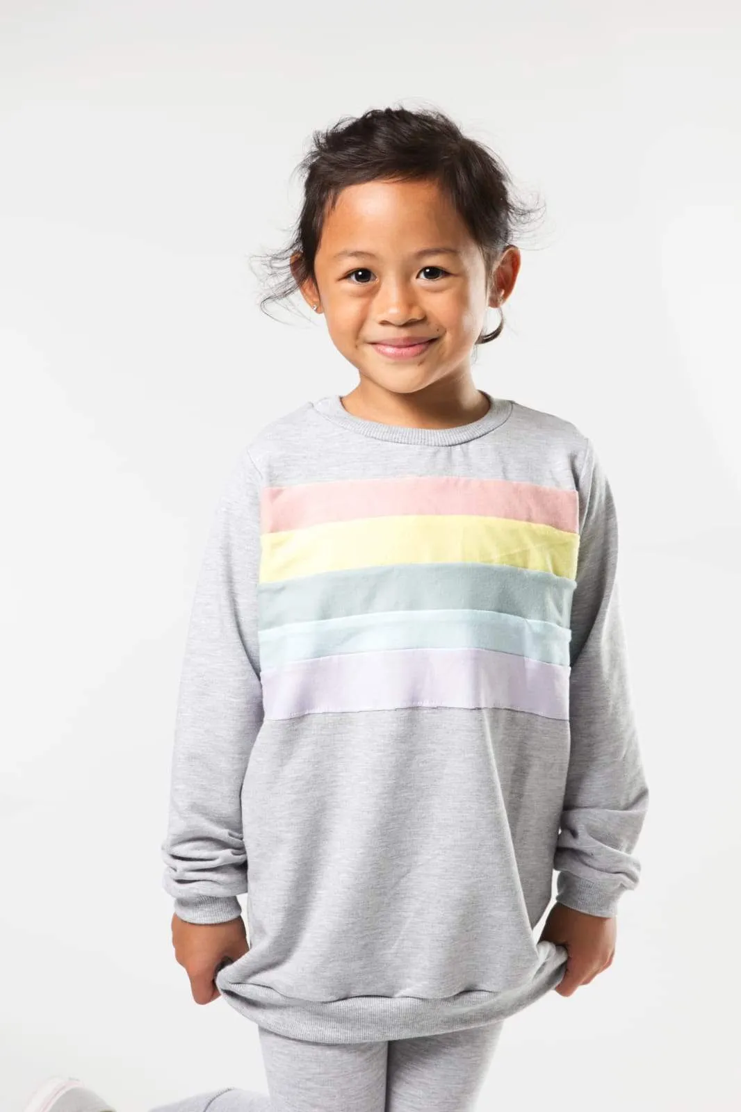 Rainbow Chest Sweatshirt - Various Colors