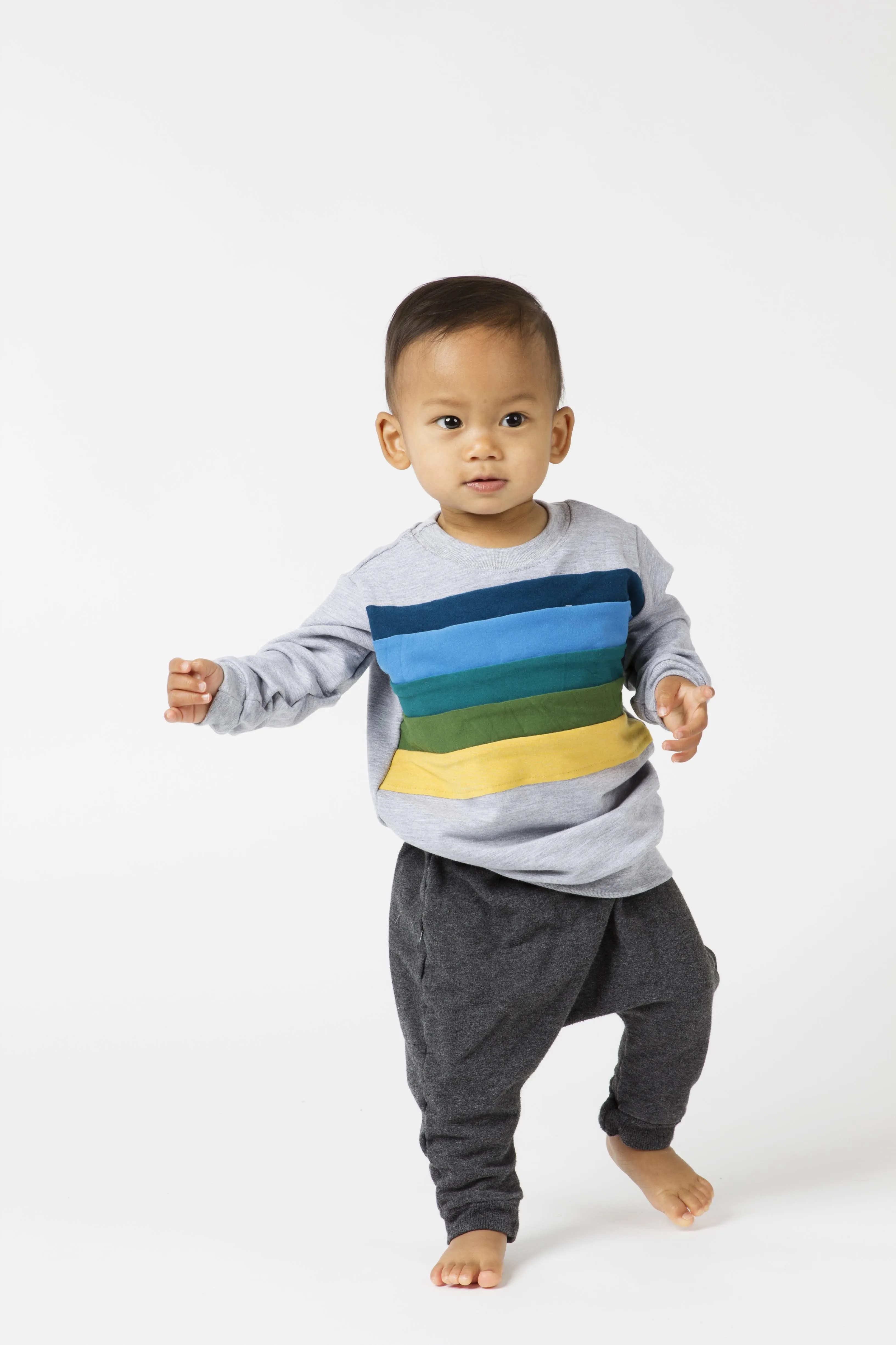 Rainbow Chest Sweatshirt - Various Colors