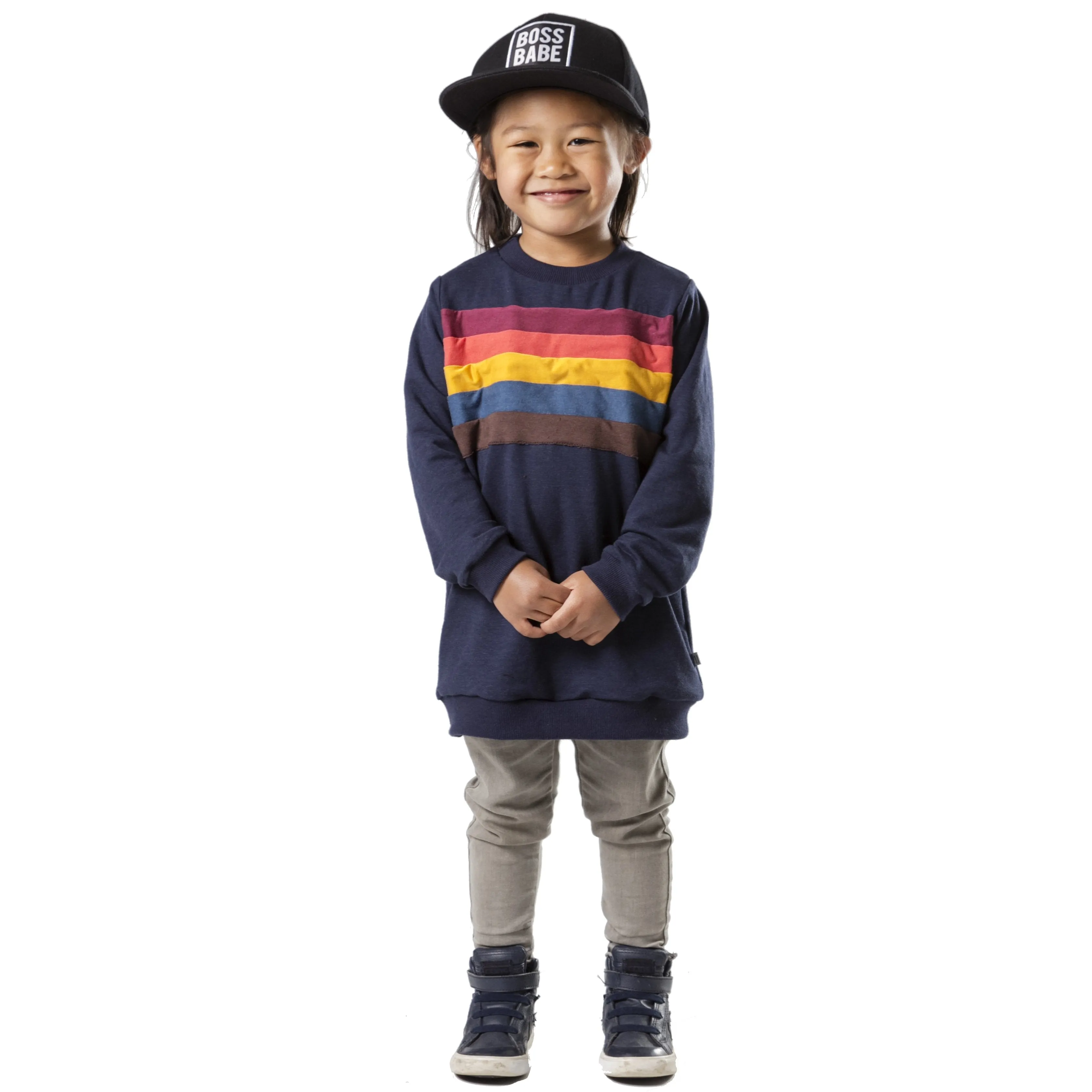 Rainbow Chest Sweatshirt - Various Colors