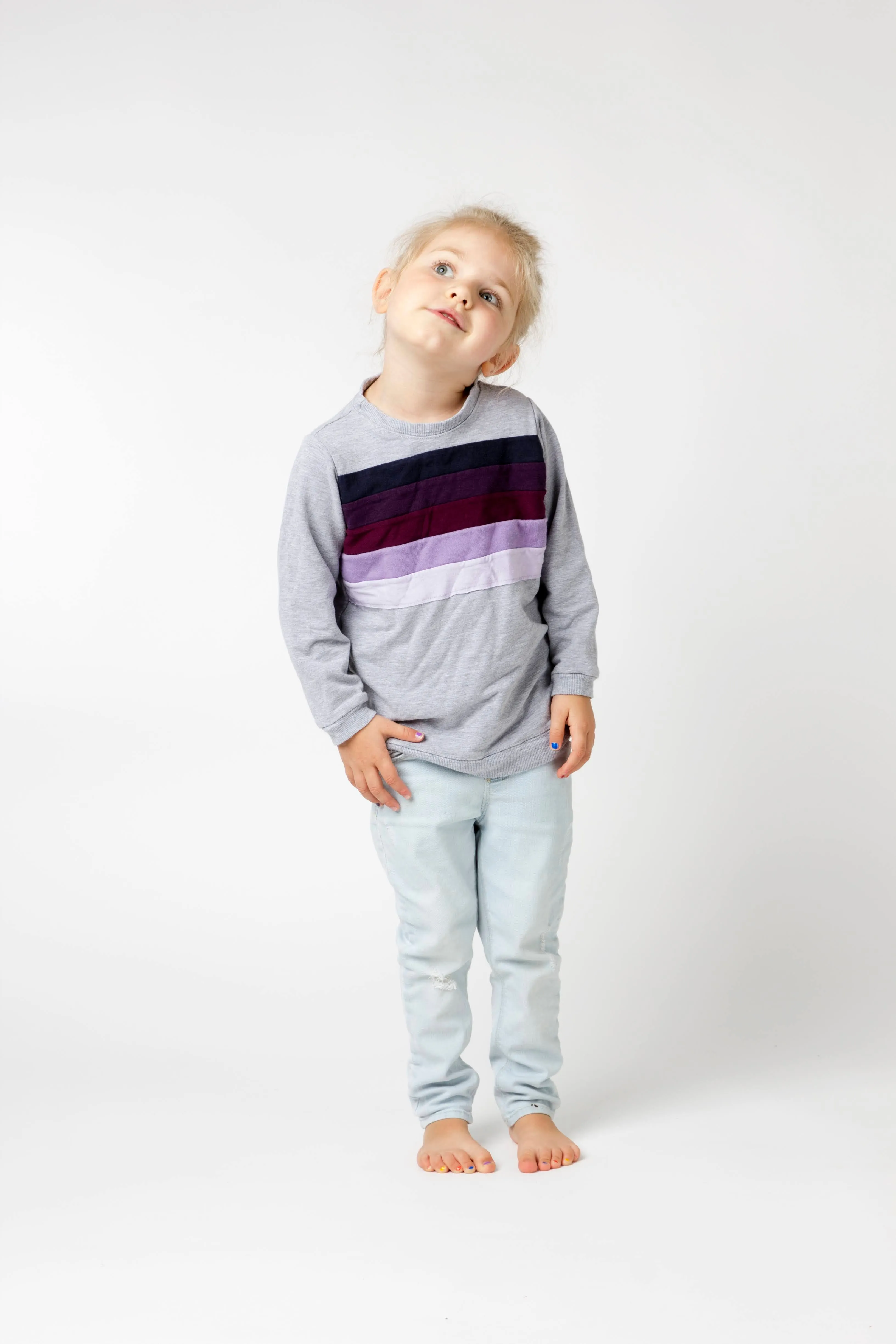 Rainbow Chest Sweatshirt - Various Colors