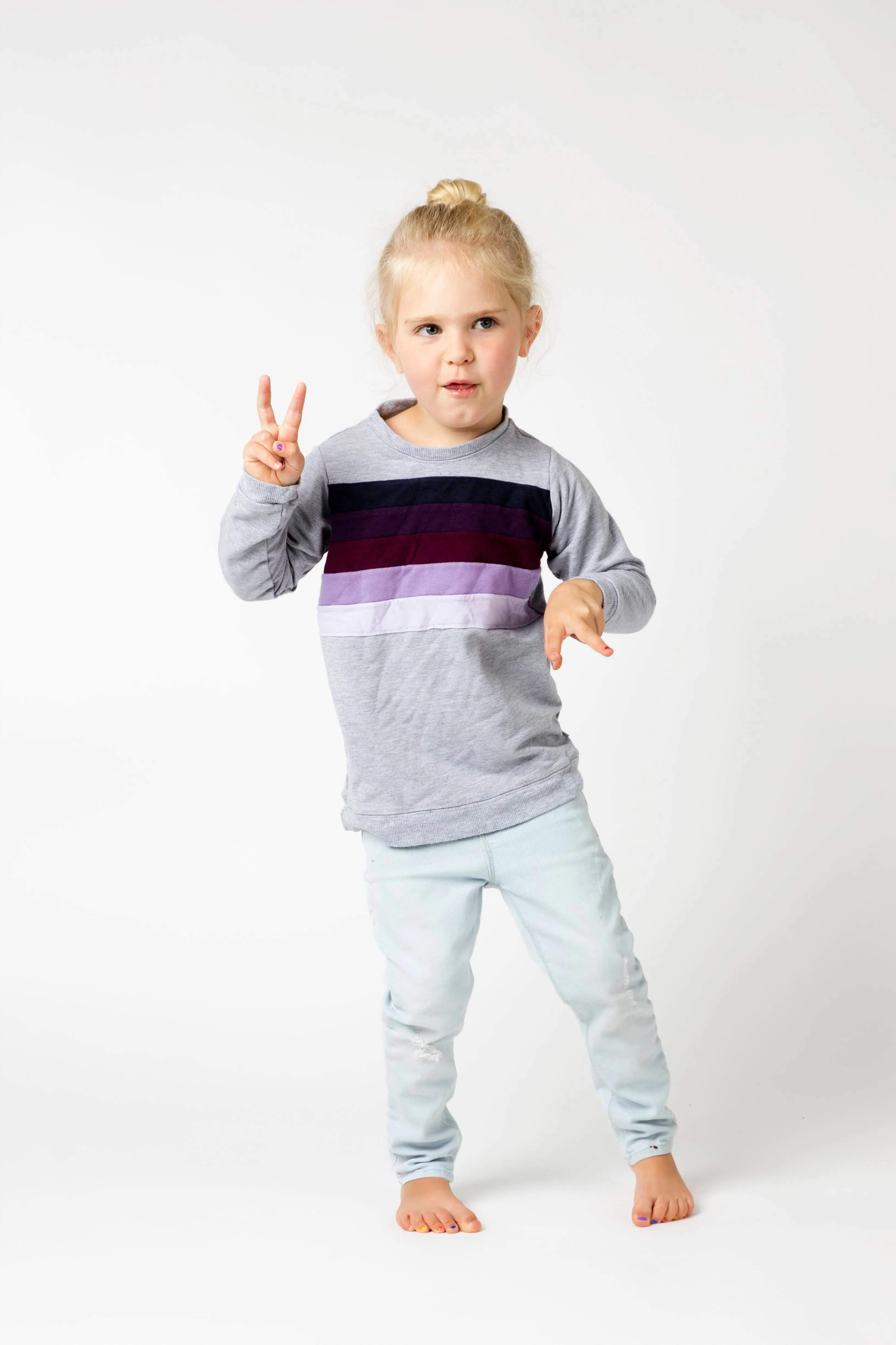 Rainbow Chest Sweatshirt - Various Colors
