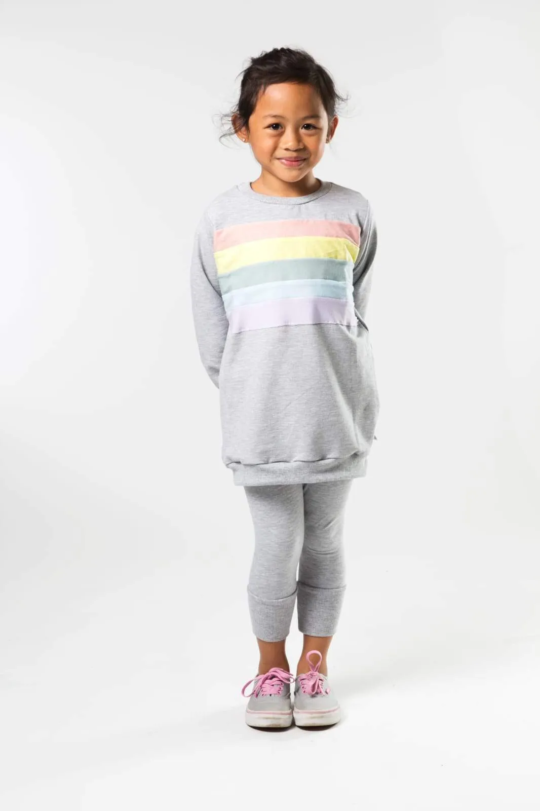 Rainbow Chest Sweatshirt - Various Colors
