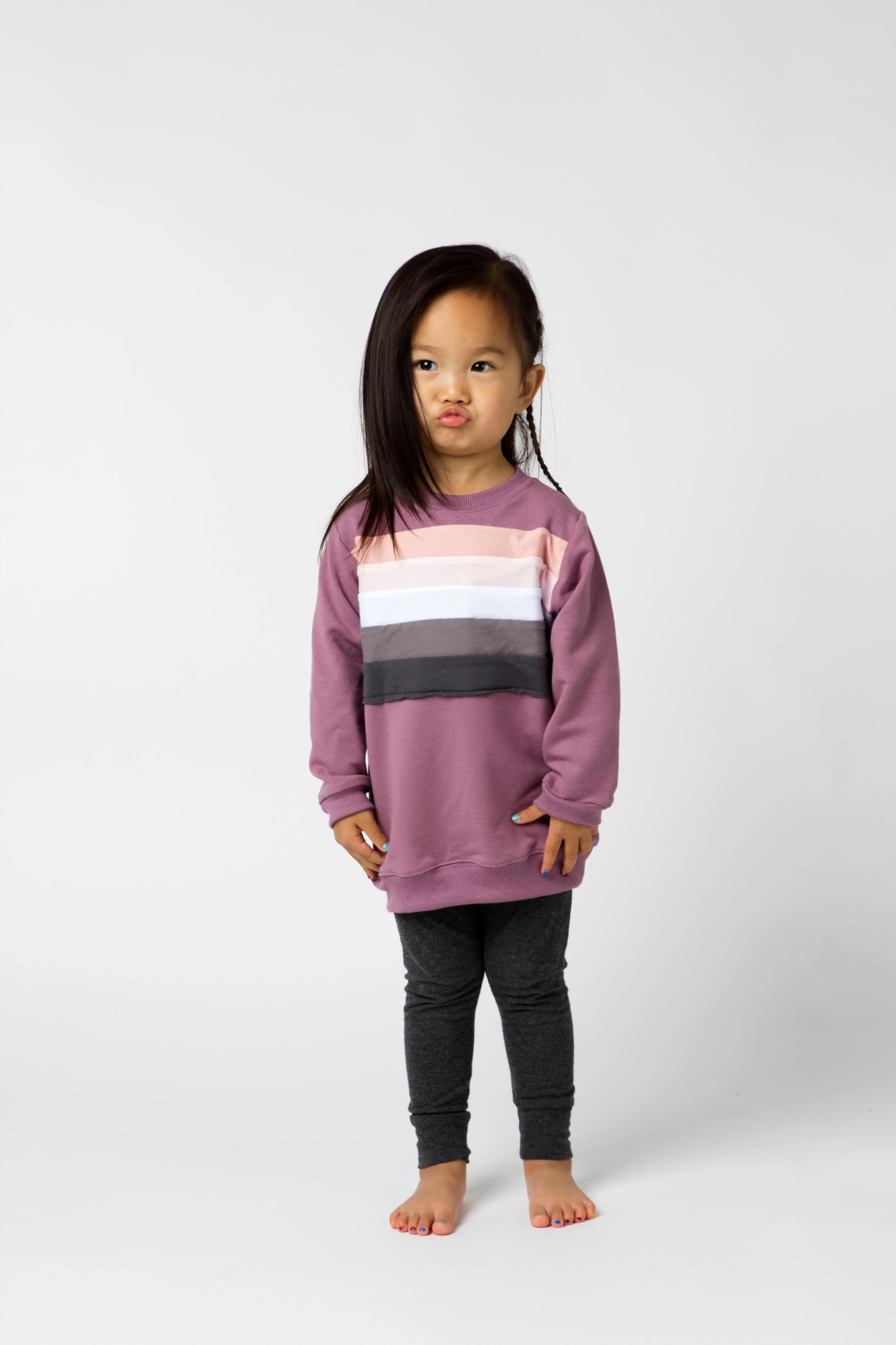 Rainbow Chest Sweatshirt - Various Colors