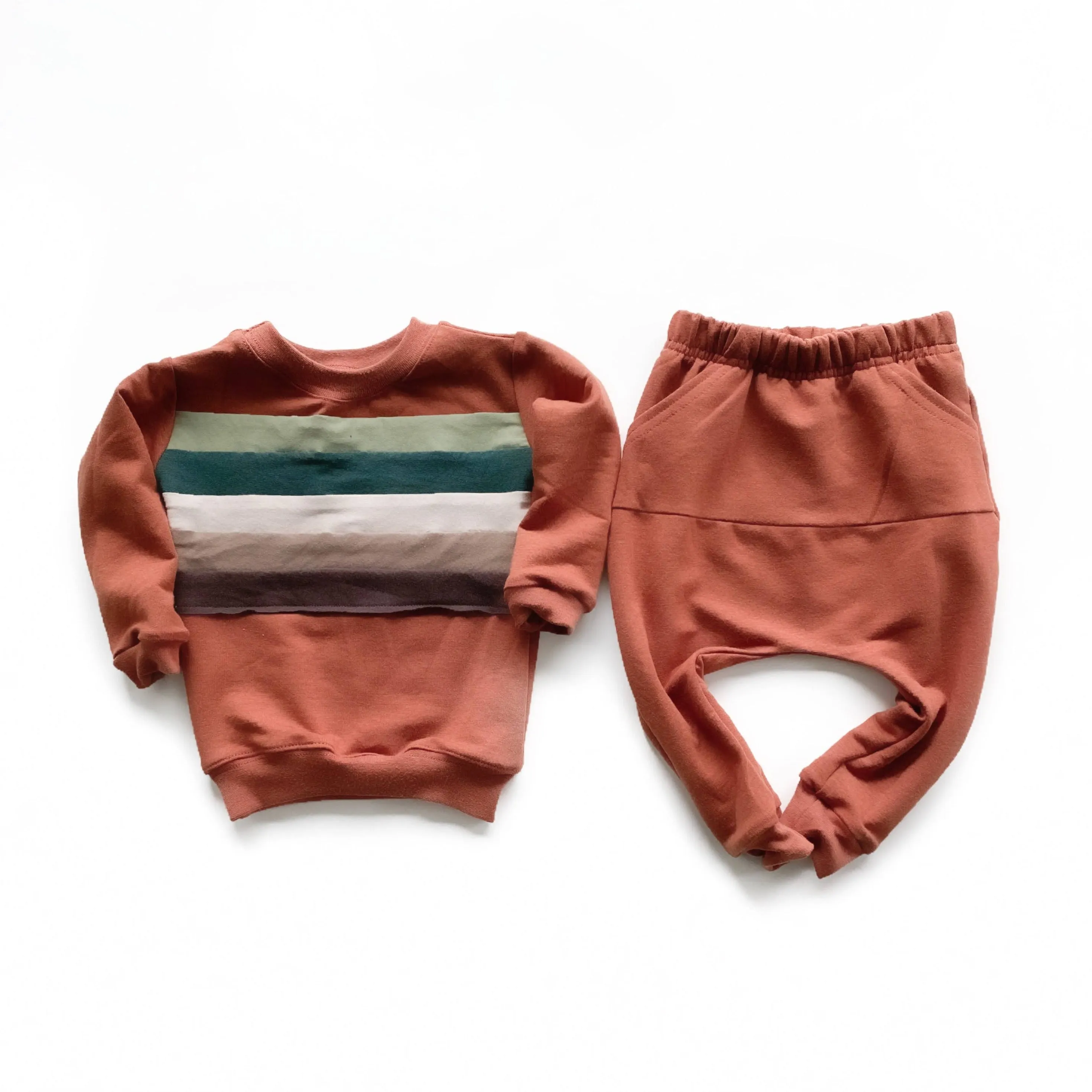 Rainbow Chest Sweatshirt - Various Colors