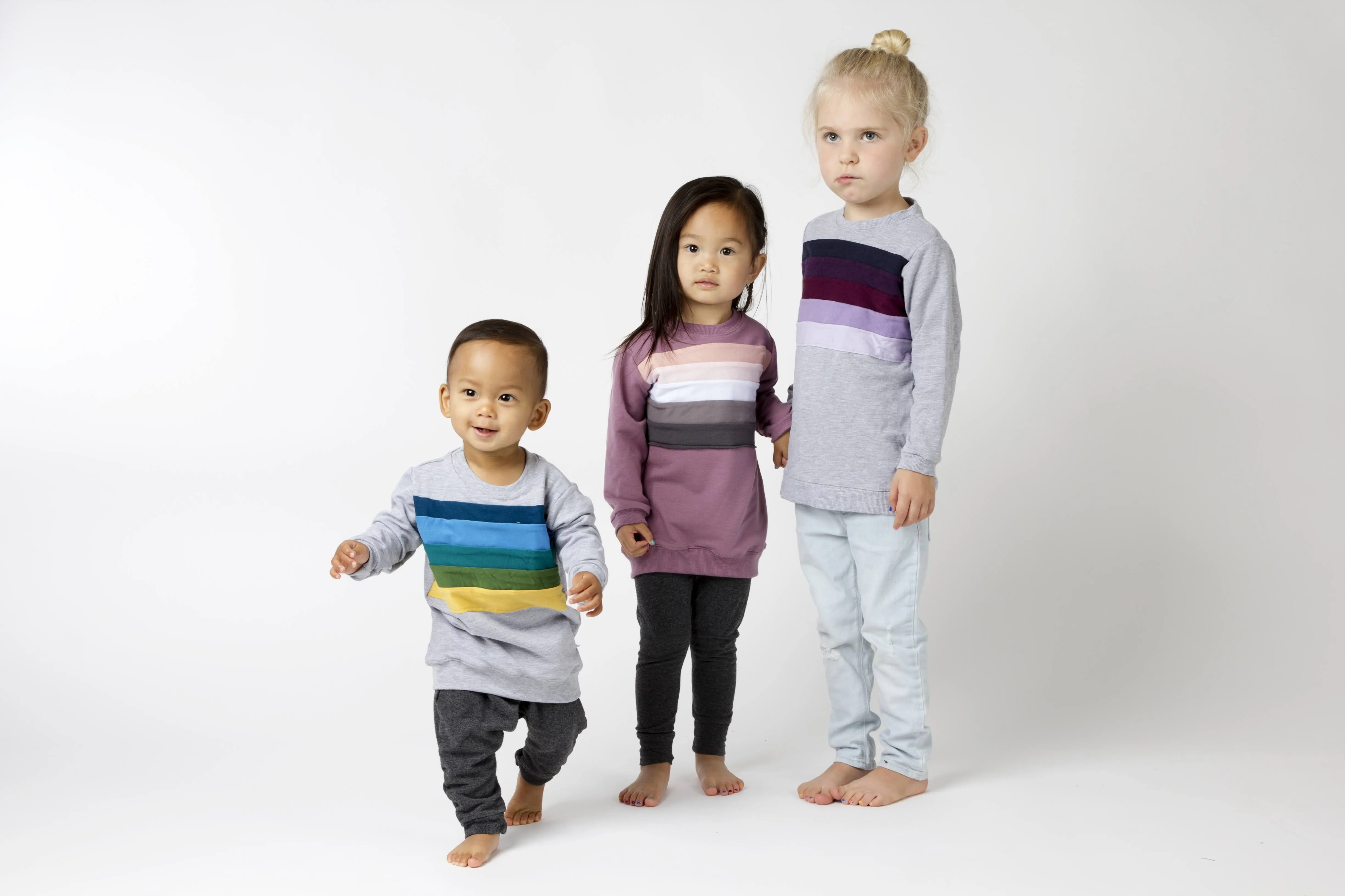 Rainbow Chest Sweatshirt - Various Colors
