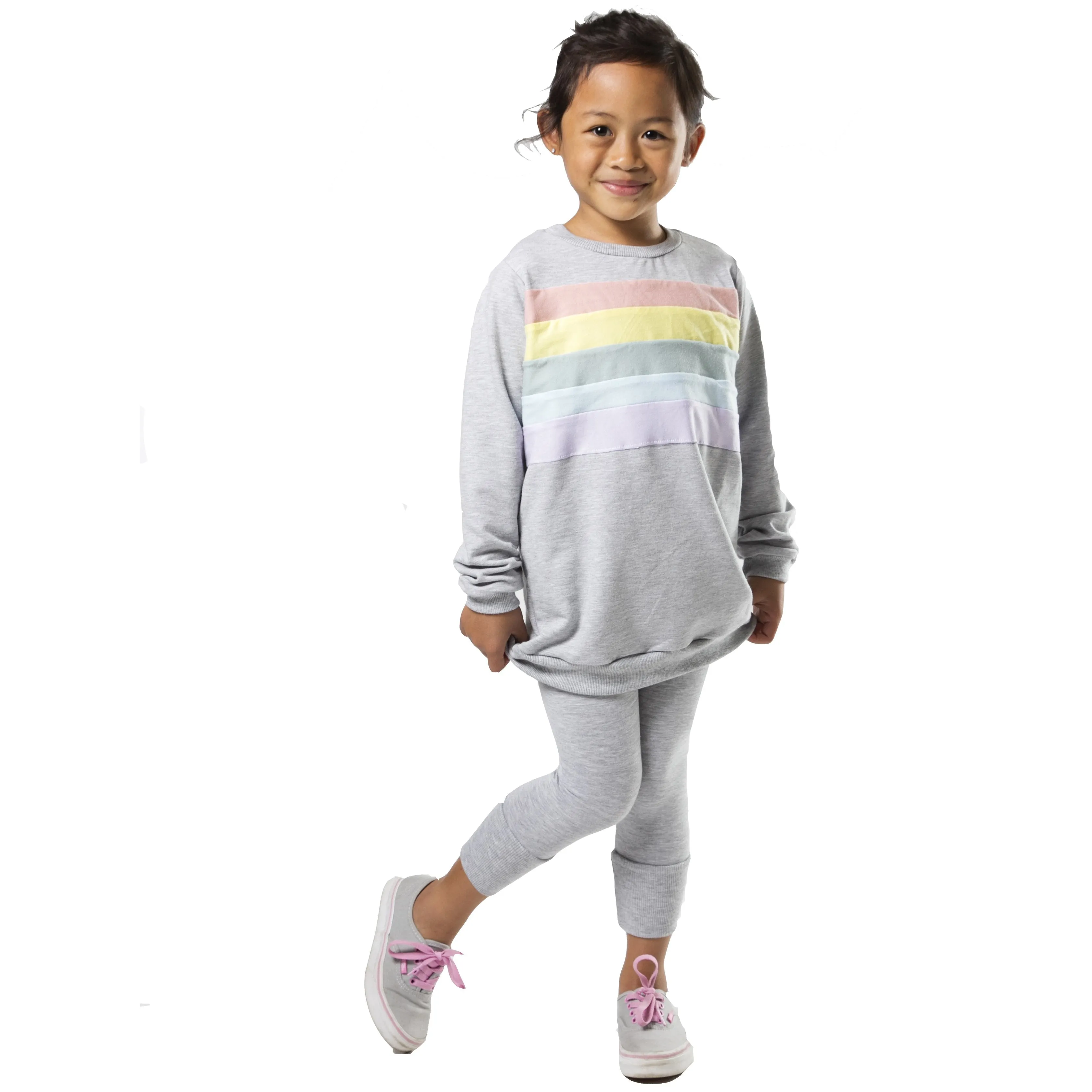 Rainbow Chest Sweatshirt - Various Colors