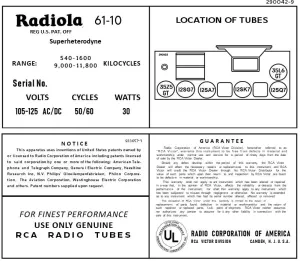 RCA-61-10