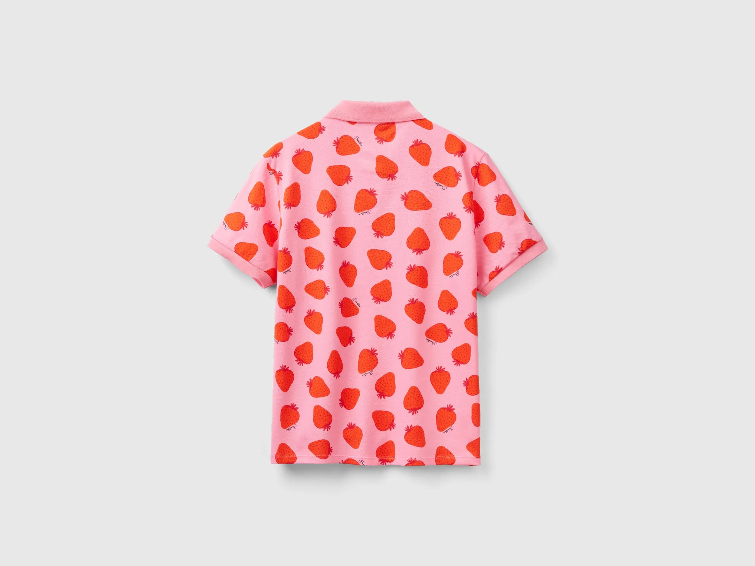Regular Fit Polo Neck Printed T-shirt